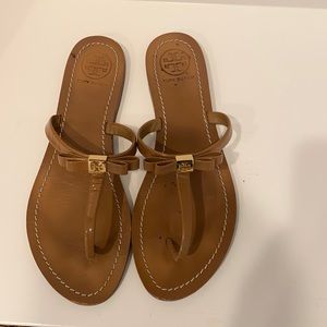 Brown size 9 Tory Burch sandals.